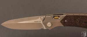 Couteau " RT-Meteor-RTPT-D " par Remette RT - Titane et lame en M390