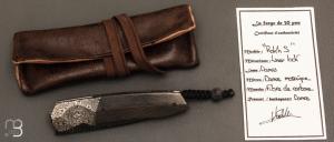    Couteau " Rokh S" par Florian Keller - Fibre de carbone et damas