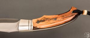 Couteau " Ryan's  " custom par Raphaël Durand - Mammouth et Suminagashi
