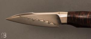 Couteau " Semi intégral  " fixe par David Lespect - Gidgee C105