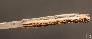   Couteau " Yssingeaux " de Jérôme Latreille - Bois de cerf