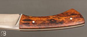Couteau droit par Nicolas Mestrallet - Atelier du couteau de Vaunaveys - Acier C130 et bois de fer