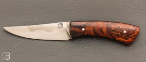 Couteau droit par Nicolas Mestrallet - Atelier du couteau de Vaunaveys - Acier C130 et bois de fer