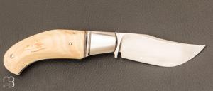   Couteau " slipjoint " par Honoré Vilain - RWL34 et ivoire de mammouth