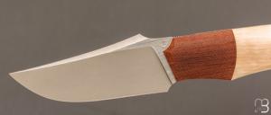 Couteau " custom " de Berthelemy Gabriel - La Forge Agab - Ivoire de mammouth et RWL34