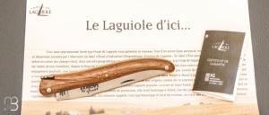    Couteau Laguiole d’ici IG 12cm par Forge de Laguiole - Plein manche cœur de chêne subfossile