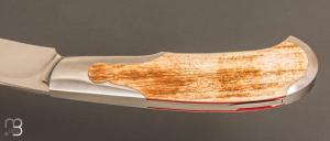 Couteau  « Persian Lanny Lock-back » par Jean Baptiste Leveque - Ivoire de mammouth