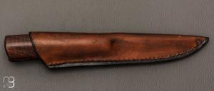  Couteau " Puukko " custom de Anthony Brochier - Gidgee et lame en C130