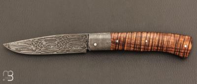 Couteau  " Talar XXL " de Anthony Brochier - Tasmanian blackwood et lame damas