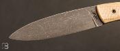 Couteau le Névé - Micarta canvas - Lame N690 par Tim Bernard