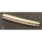  Couteau " Le Thiers 2 pièces " par Robert Beillonnet - Ivoire de mammouth et damas