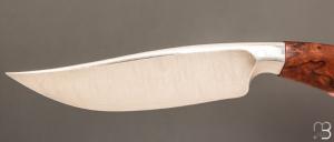  " Nightingale variation Knife " custom par Oliver Goldschmidt - Bois de fer et damas