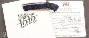 Couteau " 1515 collection Globetrotter " par Manu Laplace - Erable négundo stabilisé
