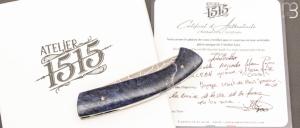 Couteau " 1515 collection Globetrotter " par Manu Laplace - Erable négundo stabilisé