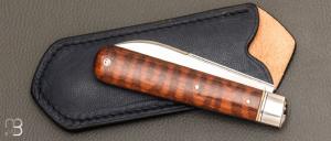 Canif Sheffield pliant fait main par Bastien Toubhans - Amourette et RWL34