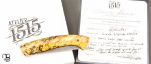  Couteau " 1515 collection Globetrotter " par Manu Laplace - Erable négundo stabilisé