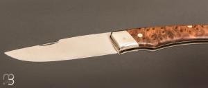  Couteau " 1820 " par Mathieu Herrero - Thuya et lame en 14C28N