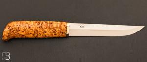 Couteau  " 1930's Style Puukko " par Pekka Tuominen - Bouleau madré