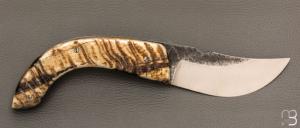  Couteau "Berger à cran plat " pliant par José Viale - Corne de bélier