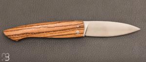 Couteau  "  Capucin " par David Margrita - Mbull Knives - Bois de Serpent