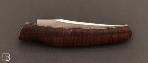   Couteau  "  Céleste " pliant artisanal de Cyril Kalisz - Gidgee et RWL34