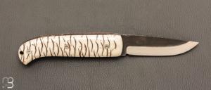 Couteau " Danang " par Citadel Dep Dep - Pomme de pin stabilisé