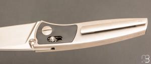 Couteau " EDI Integral custom  " par Petr Hofman - Titane et N690