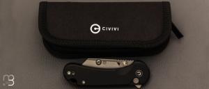 Couteau " Elementum Utility " de Civivi - Black Aluminium