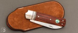   Couteau " Empire " de collection par Benjamin Mittay - Palissandre et nacre