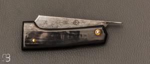   Couteau  " Eustache " piémontais par Geoffroy Gautier - Corne noire