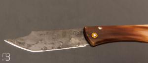 Couteau " Eustache " piémontais par Geoffroy Gautier - Corne