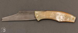 Couteau " Eustache " piémontais par Geoffroy Gautier - Corne