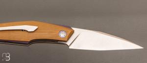  Couteau " Front flipper " custom par Samuel Jugieau - G10 et lame en RWL34