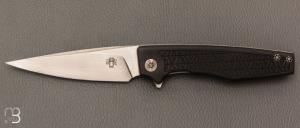 Couteau " IKE " custom par Torpen Knives - Jérôme Hovaere - G10 et lame en N690Co