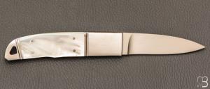 Couteau " Intégral custom " par Dietmar F. Kressler - Nacre