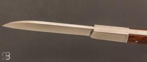  Couteau  "  Issoire  " par Maxime Surjous  - Bois de fer et lame en RWL34