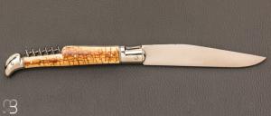 Couteau " Laguiole 3 pièces " par Romain Alvarez - RWL-34 et mammouth