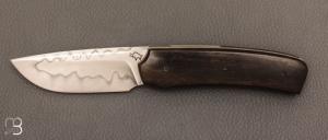 Couteau  "  Liner-lock " custom bne et Shirogami par Guy Poggetti