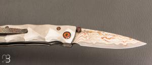  Couteau MC33MD par Mcusta - Damas et Rainbow damas - Pièce Unique