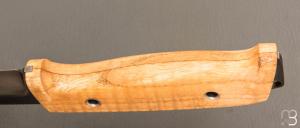 Couteau " L'Oliferne  " droit en frêne ondé et 80CrV2 de Frédéric Maschio