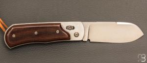  Couteau " Robusto" par Éric Parmentier - Micarta et RWL34