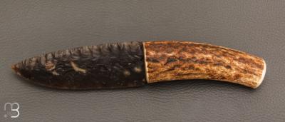   Couteau " Silex et bois de cerf " par Kévin Chartier