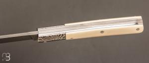  Couteau " Slipjoint " par Jesus Granda - ivoire de phacochère