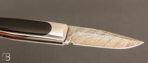    Couteau " Small Méditerranée " par Charles Bennica - Lame damas d'Henry Viallon