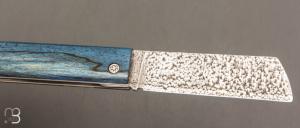 Couteau " Snard " Cristal Steel par Tom Fleury - Hêtre échauffé