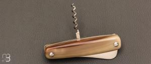   Couteau "Tartineur 2 pièces " par J. Mongin - Corne blonde
