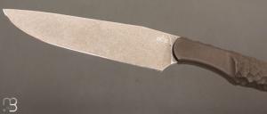   Couteau " Tissk" fixe par Bastards Knives X Christophe Verstappen