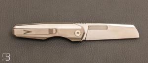 Couteau  "  Vero Engineering Neuron Titanium Stonewashed Hand Satin "