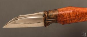  Couteau " custom  "  fixe par Roman Stoklasa - W2 et bruyère