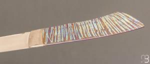 Couteau  " air Rayures " par Roberto Ottonello 13 grammes